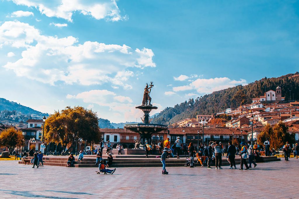 Cusco main square part of the historic center peru south america beautiful destinations