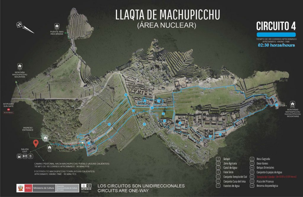 Llaqta de Machu Picchu Circuito 4