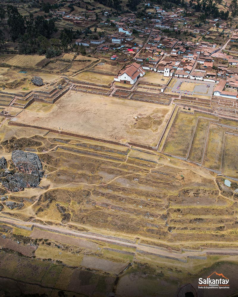 Panoramic photo of the archaeological site of Chinchero
