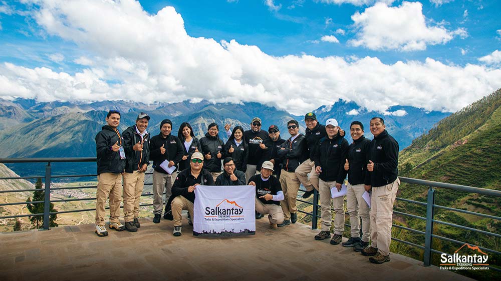Team of SALKANTAY TREKKING guides in the Sacred Valley