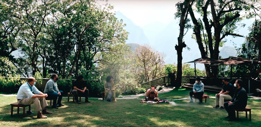 The Historic Sanctuary of Machu Picchu to express gratitude to Pachamama (Mother Earth)