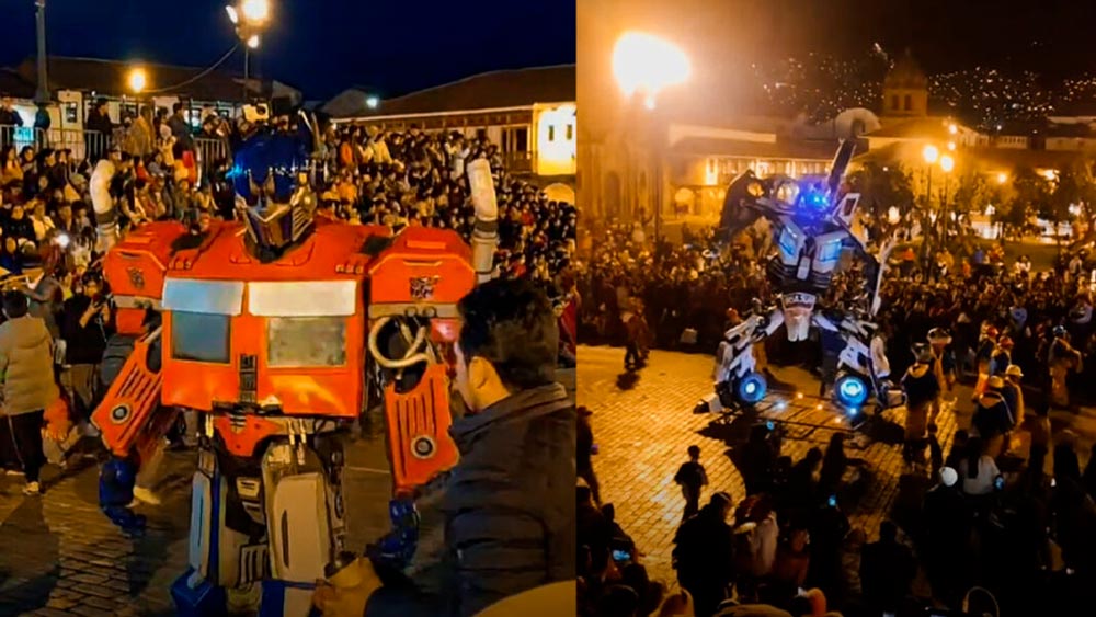 Transformers arrive in Cusco, Peru