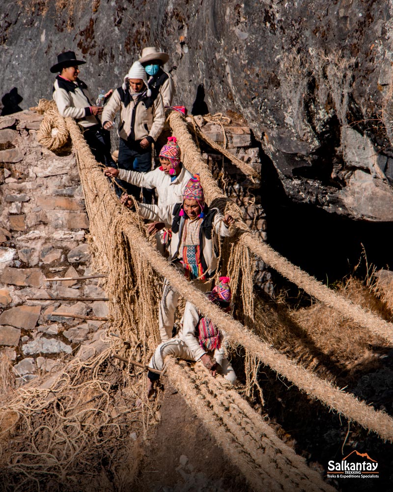 Q'eswachaka Bridge Construction