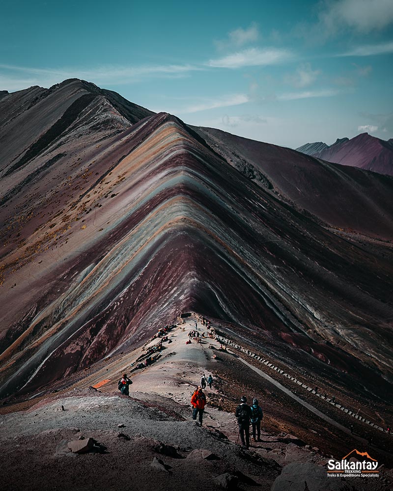 The famous Vinicunca Rainbow Mountain