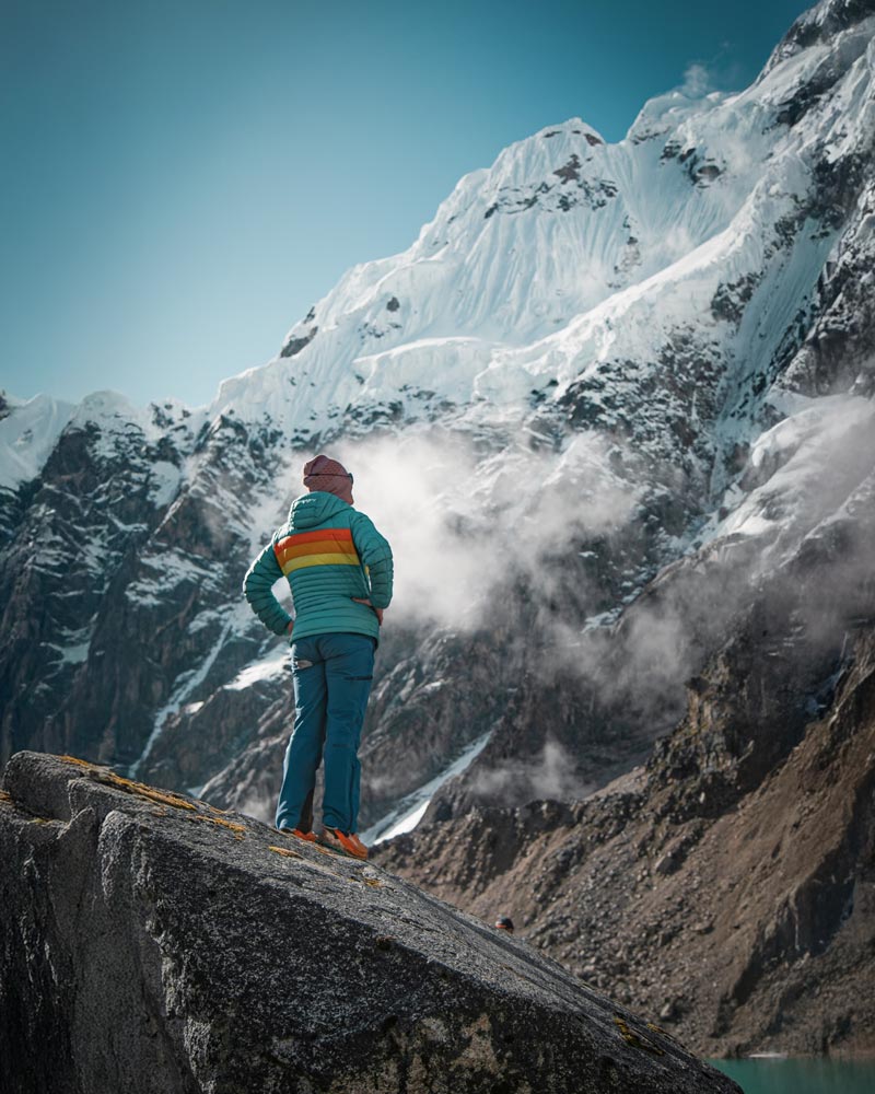 Tourist on the Salkantay Route.