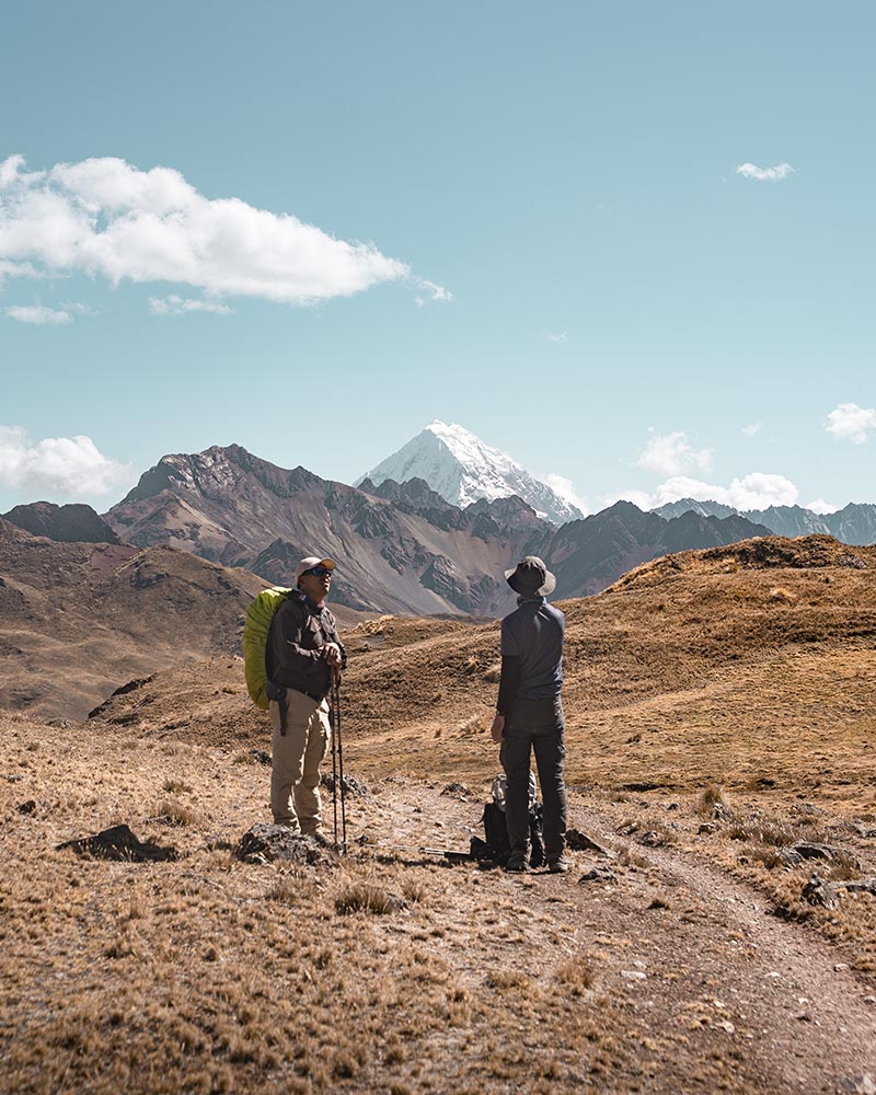 Tourists on the Ancascocha Hike
