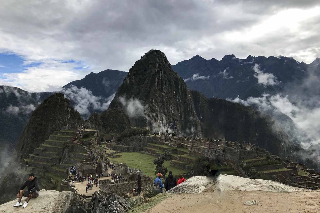 Machu Picchu in the Fog During the Rainy Season