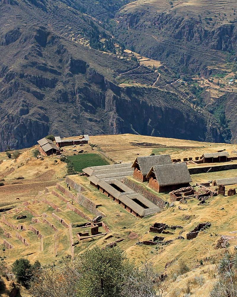 Panoramic photo of Huchuy Qosqo