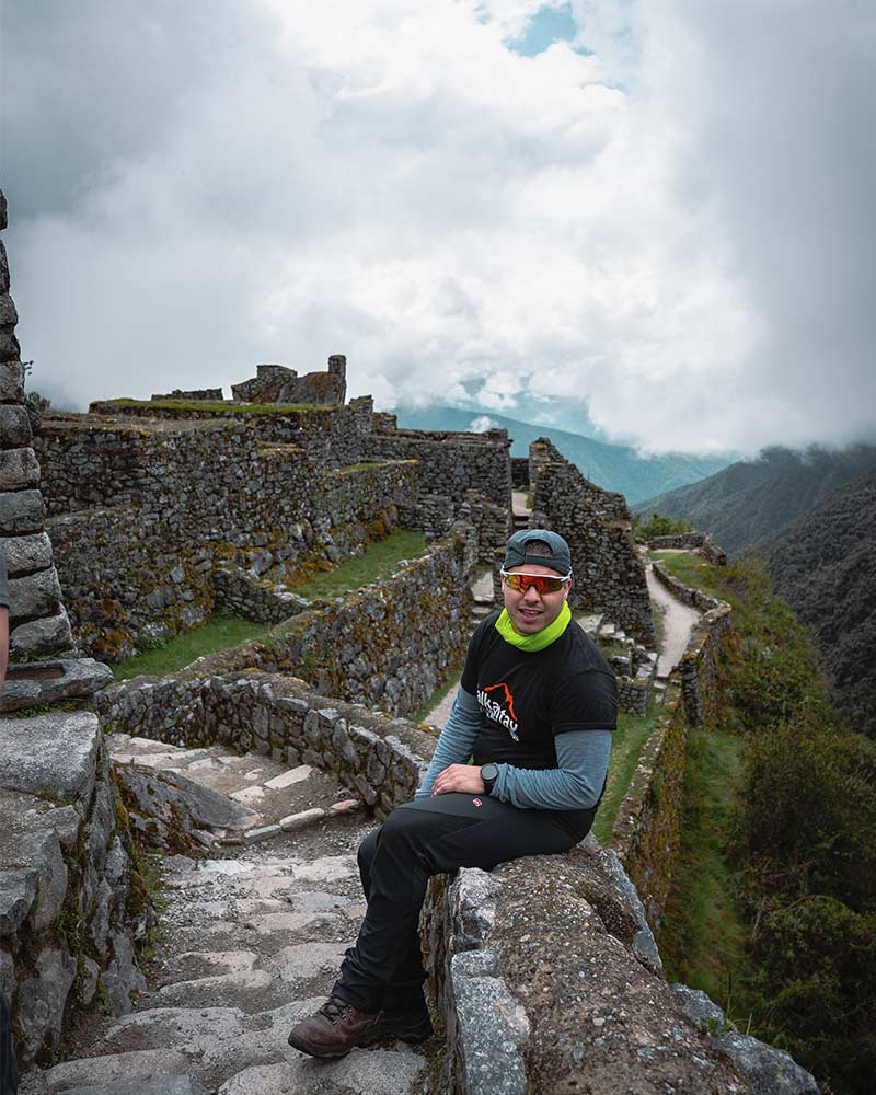 Man trekking on the Inca Trail