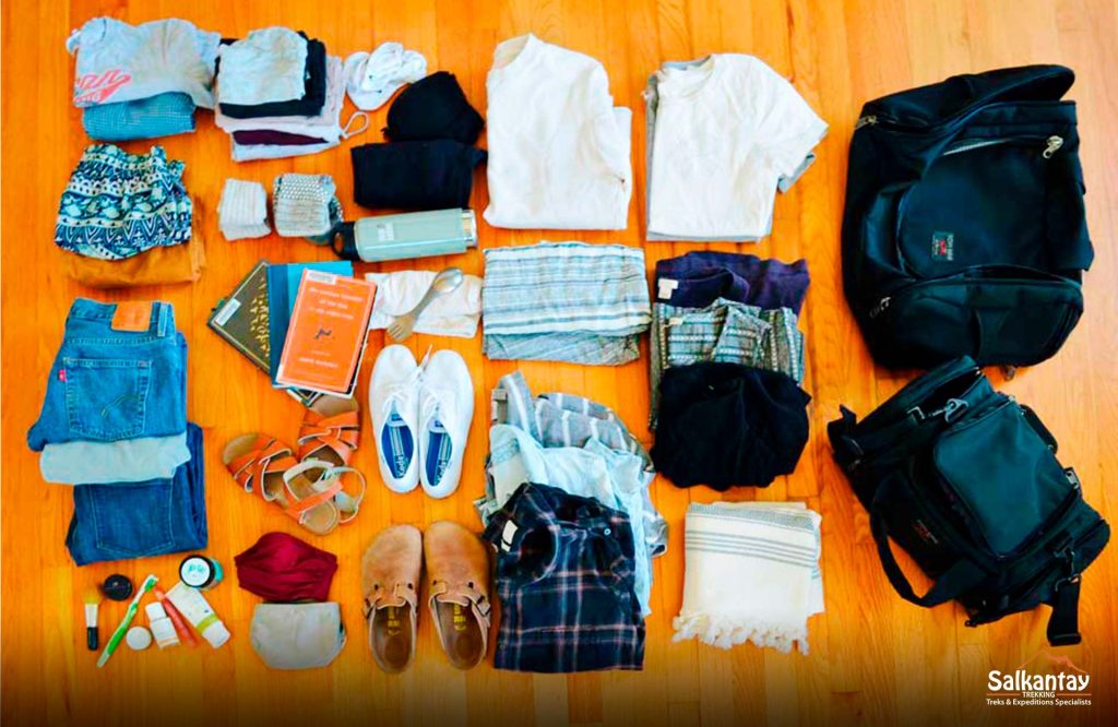 Packing list to bring on a trip to cusco 