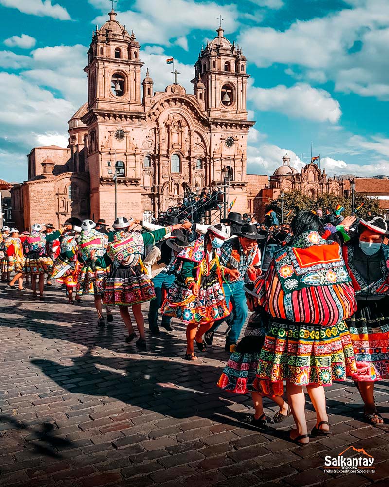 Dancers of the Cusco festivities