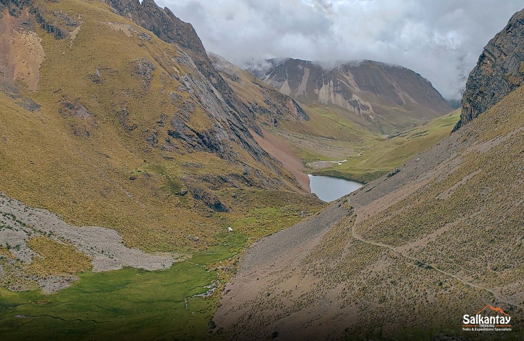 Panoramic photo of Ancascocha Lagoon