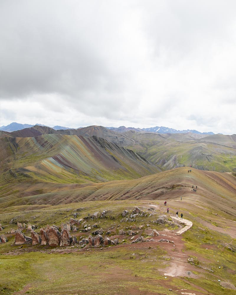 Panoramic photo of Palccoyo: The mountain of Colors