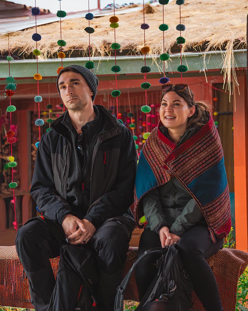 A couple at the Chinchero Textile Center