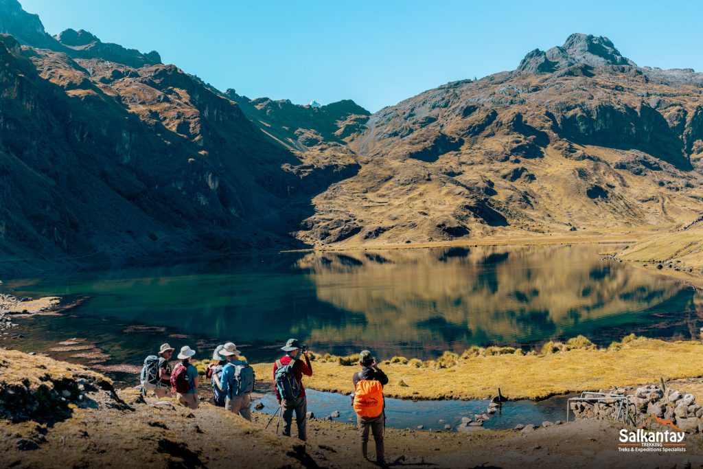 Groups traveling with the Salkantay Trekking team on the trail of Lares