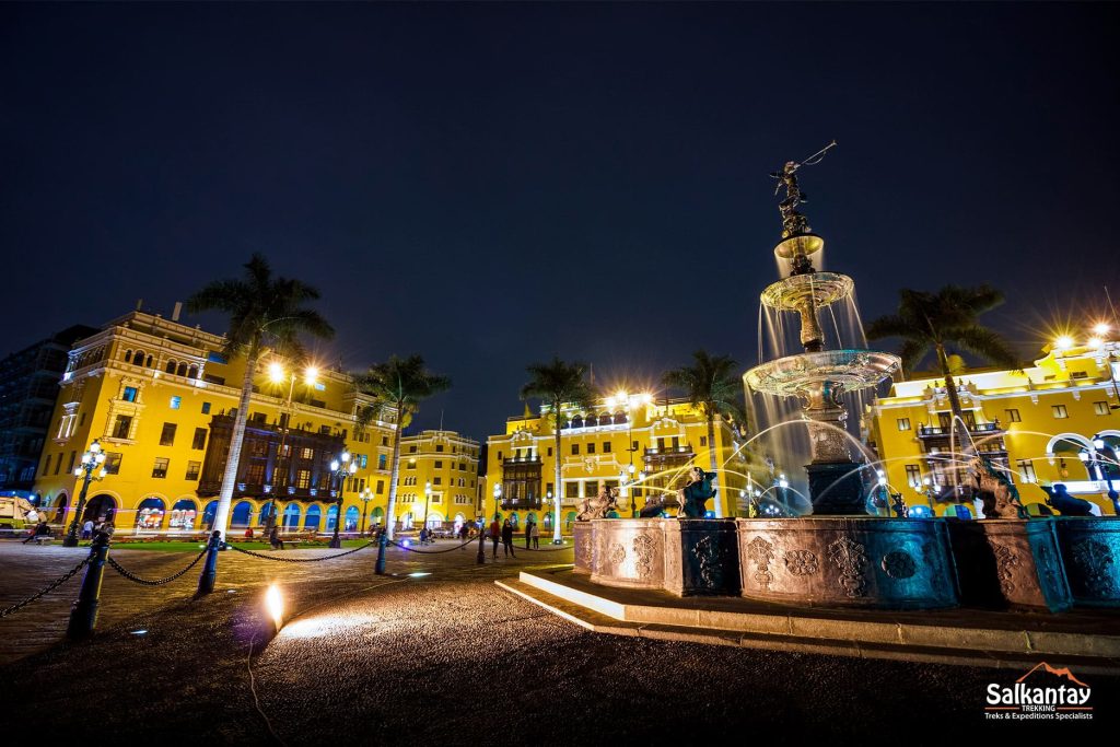 Lima Center at Night