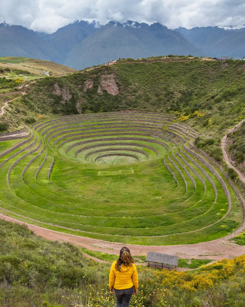 Woman at the Moray viewpoint
