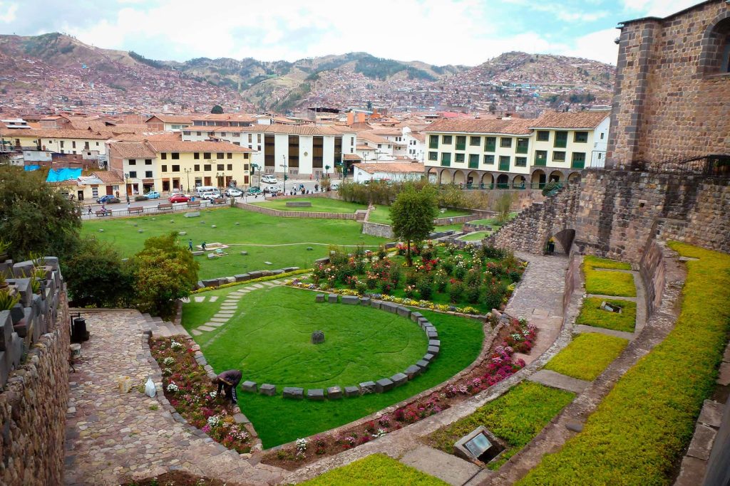 Panoramic view of Archaeological Site of Qoricancha