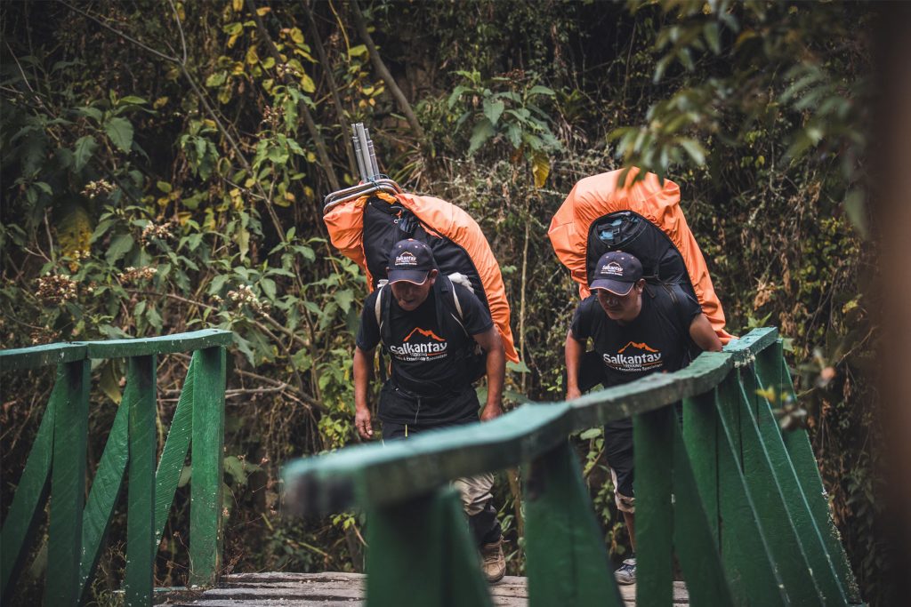 two porters on the Inca Trail