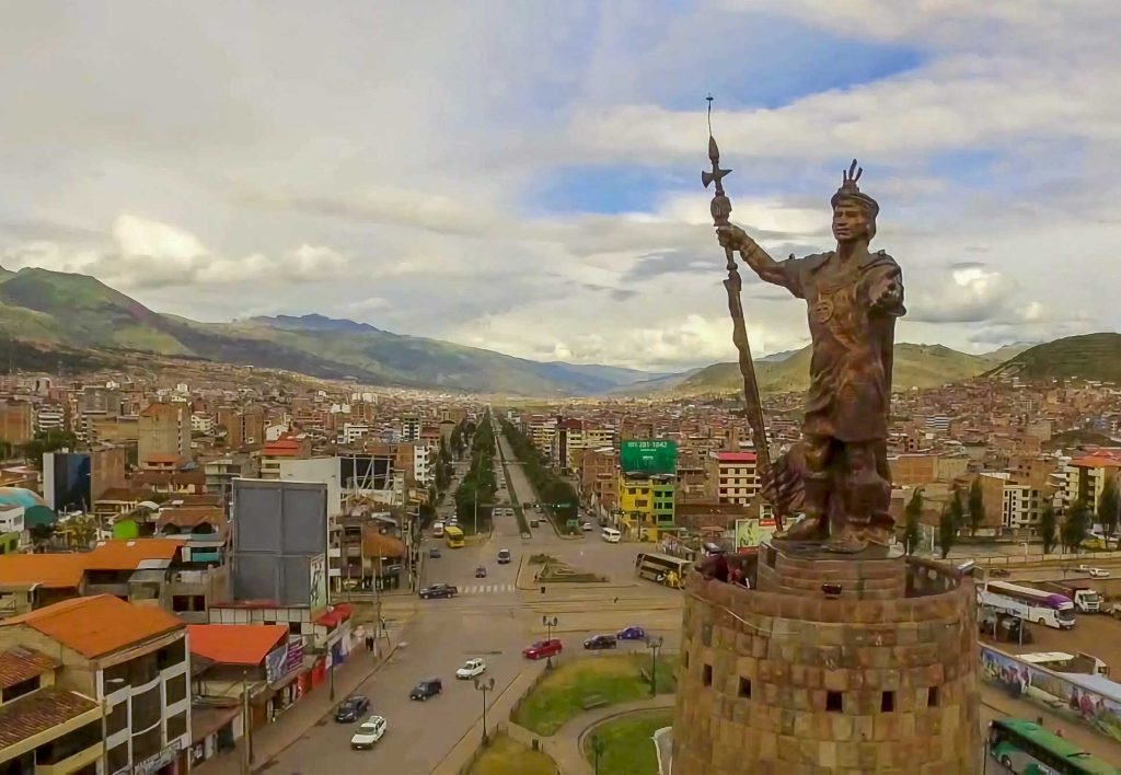 Pachacutec Monument in Cusco, included in Circuit II