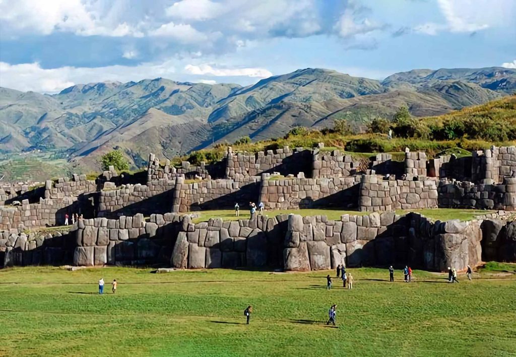 Sacsayhuaman Archaeological Park at sunset