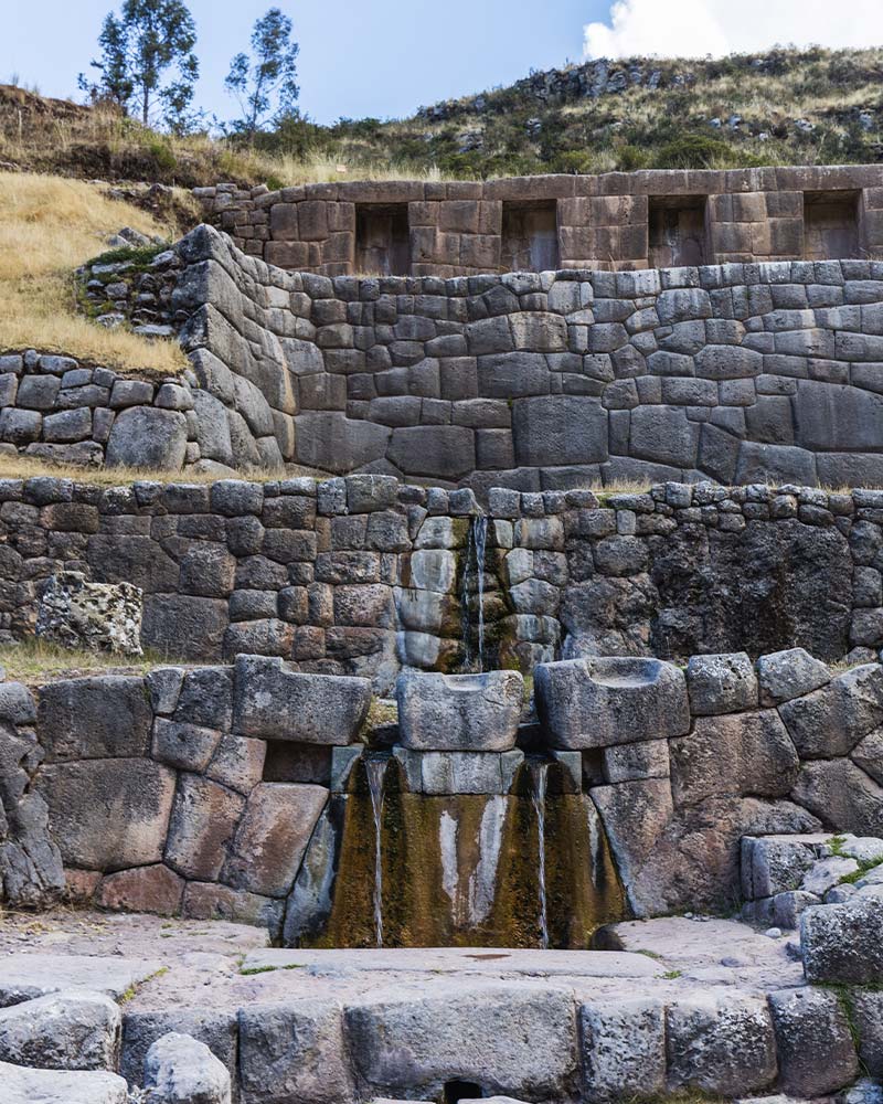 Inca fountains in Tambomachay