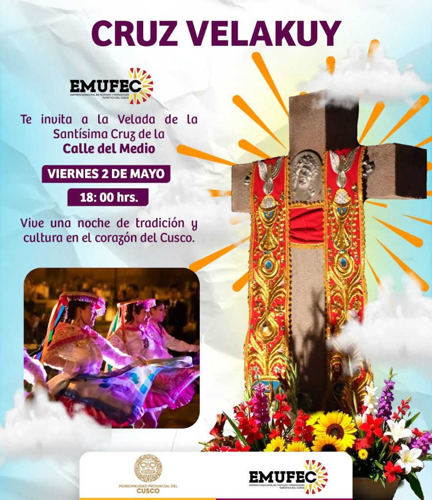 Poster of EMUFEC of the Cruz Velacuy in Cusco
