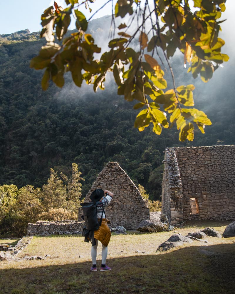The archaeological site of Chachabamba is one of the most impressive of the Inca Trail.