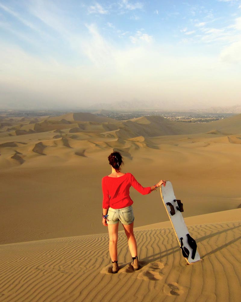 Sandboarding in Huacachina