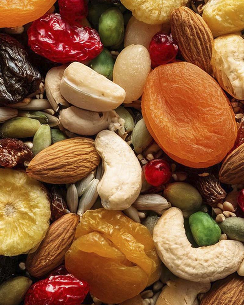 Dried fruit for trekking