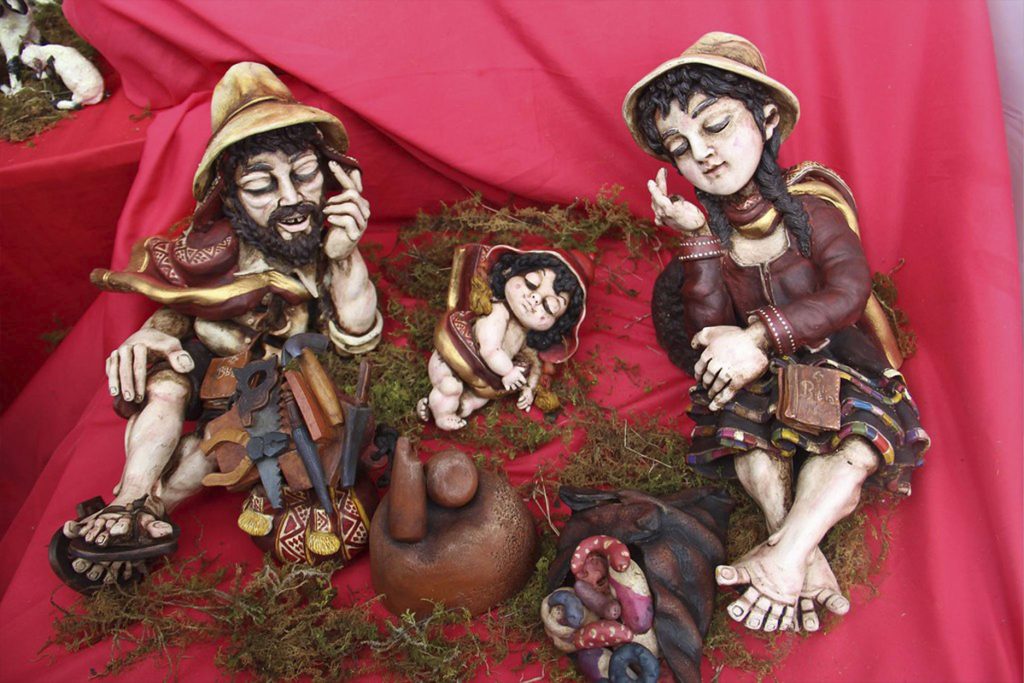 Andean Nativity Scene in Cusco