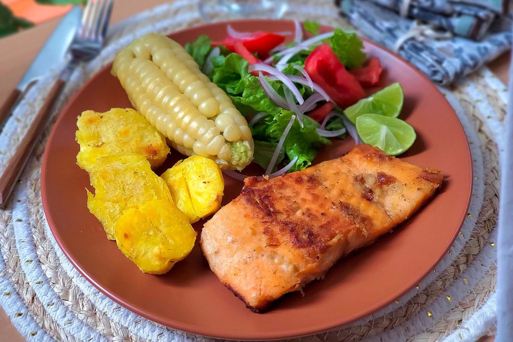 Cusco-style fried trout