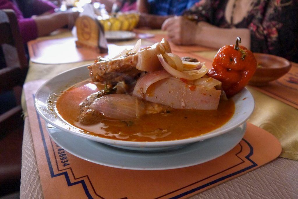 Cusco marinade, a typical dish from Cusco.