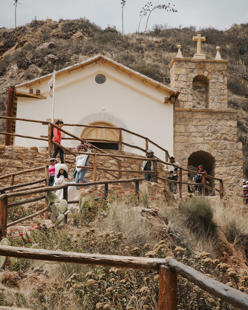 Entrance to the Maras salt mines