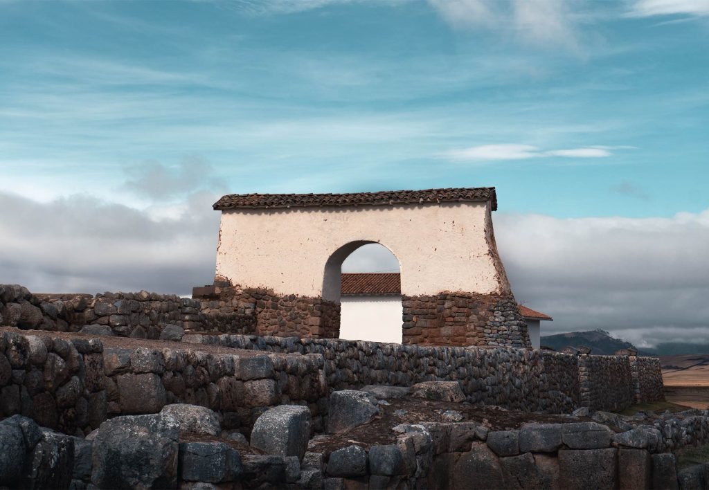 Inca constructions in the archaeological park of Chinchero