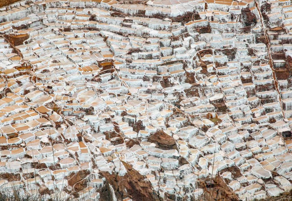 Panoramic view of the Maras Salt Mines