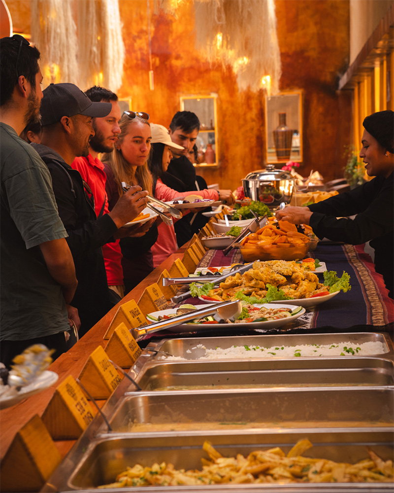 Restaurant buffet In Urubamba