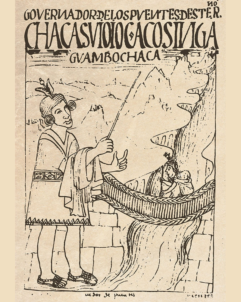 Book by Guamán Poma de Ayala on the Inca Empire and the Inca Trail