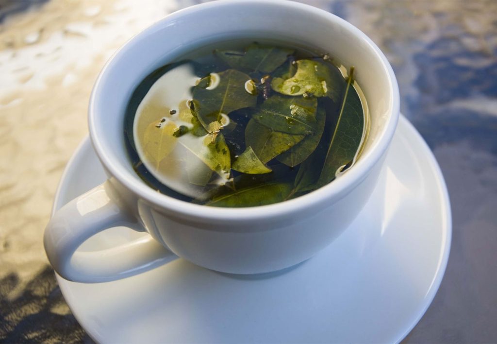 Coca tea for altitude sickness in Cusco