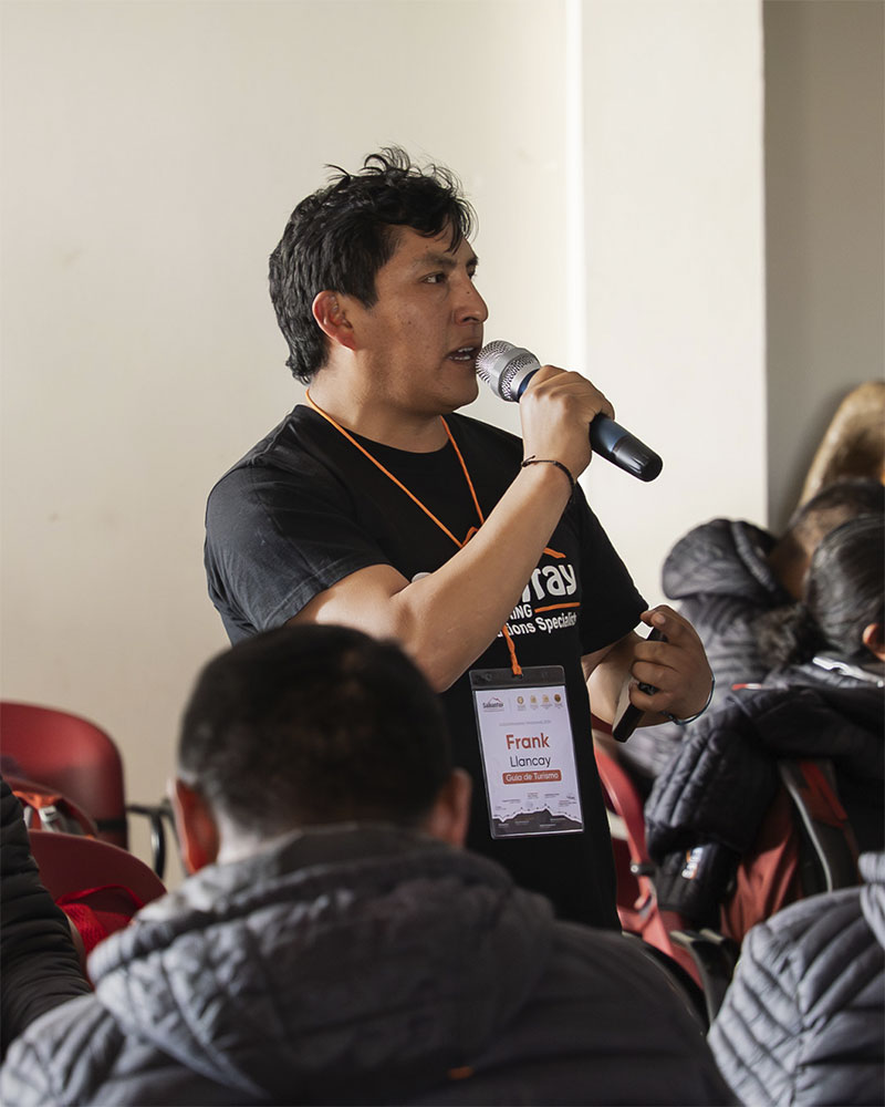 Salkantay Trekking tour guide participating in training sessions