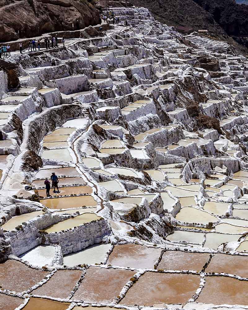 Maras Salt Mines in Cusco, Peru.