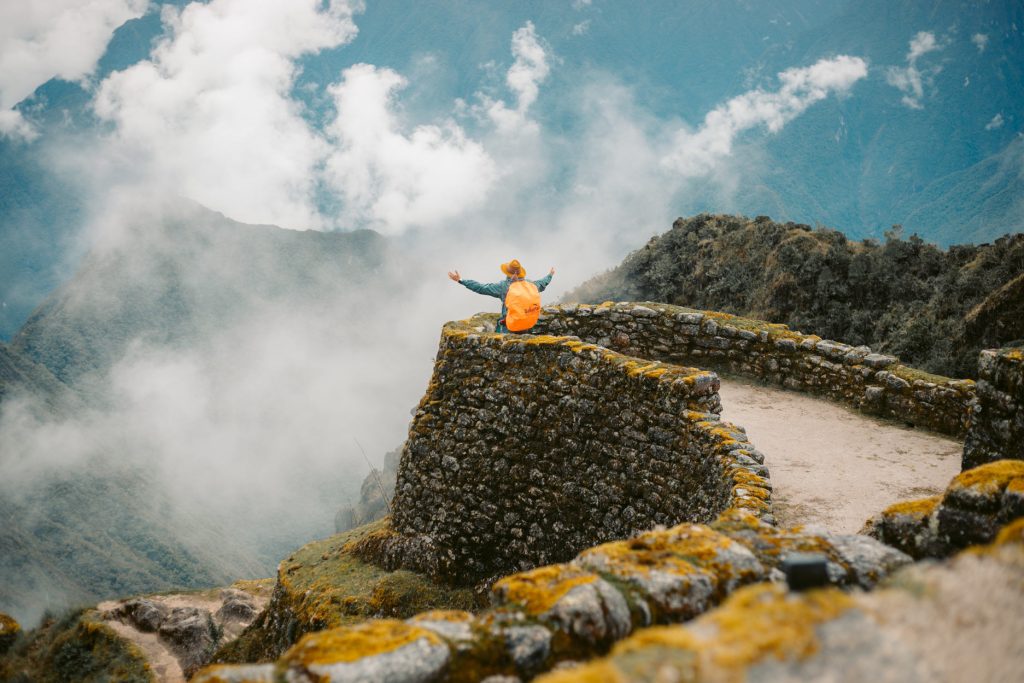 Tourist on the Inca Trail