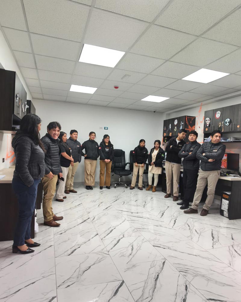 Employees conducting the training at their offices