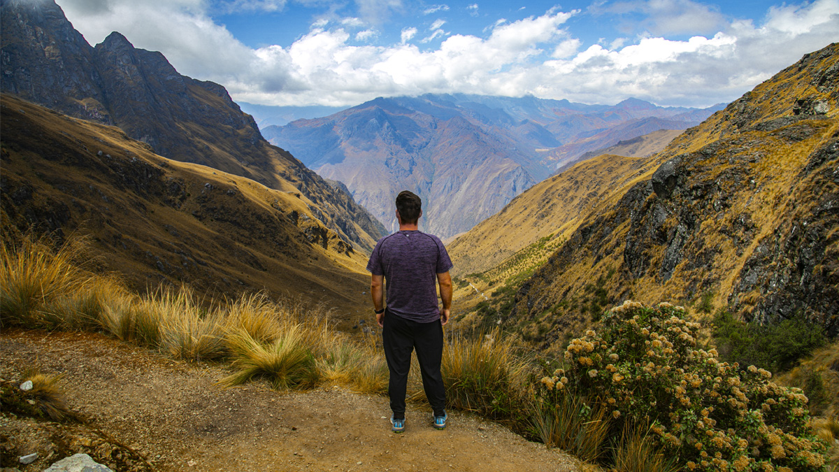 Dead Woman Pass (Paso de la mujer muerta), highest point of the Classic Inca Trail to Machu Picchu