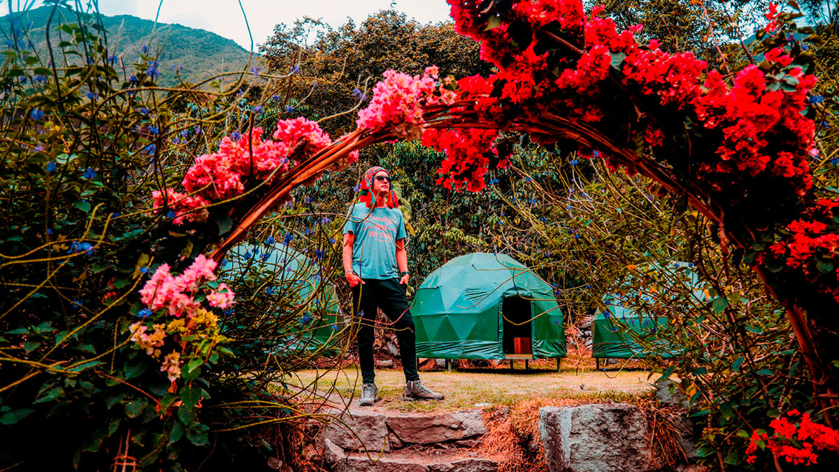 Jungle Domes campsite in Lucmabamba