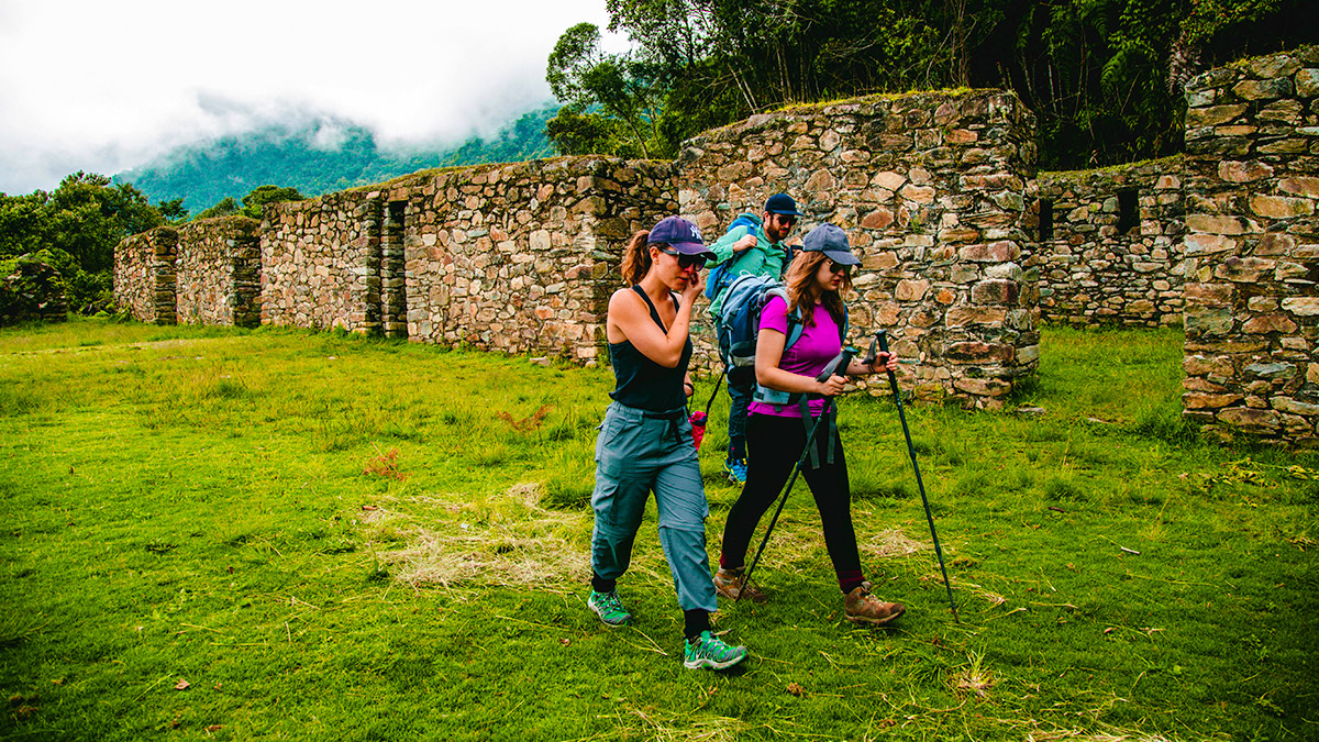Visiting Llactapata and seeing Machu Picchu for the first time.