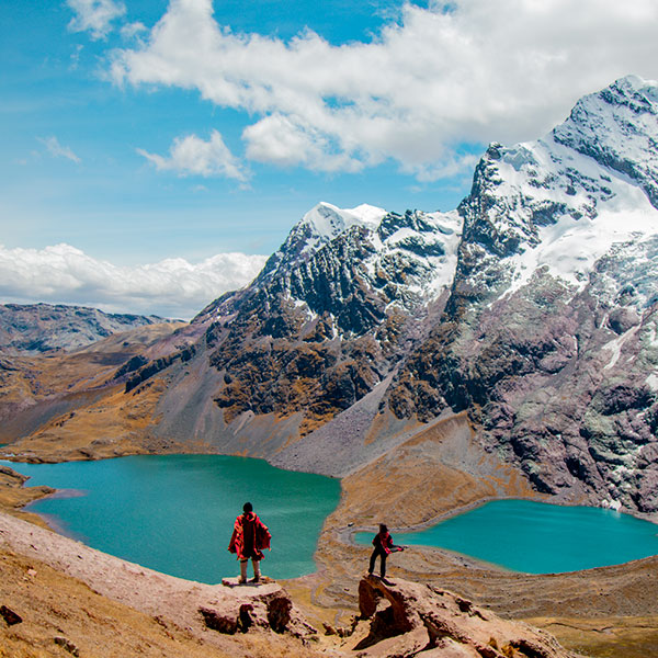 The imposing Ausangate Mountain, through the fascinating cloud forest