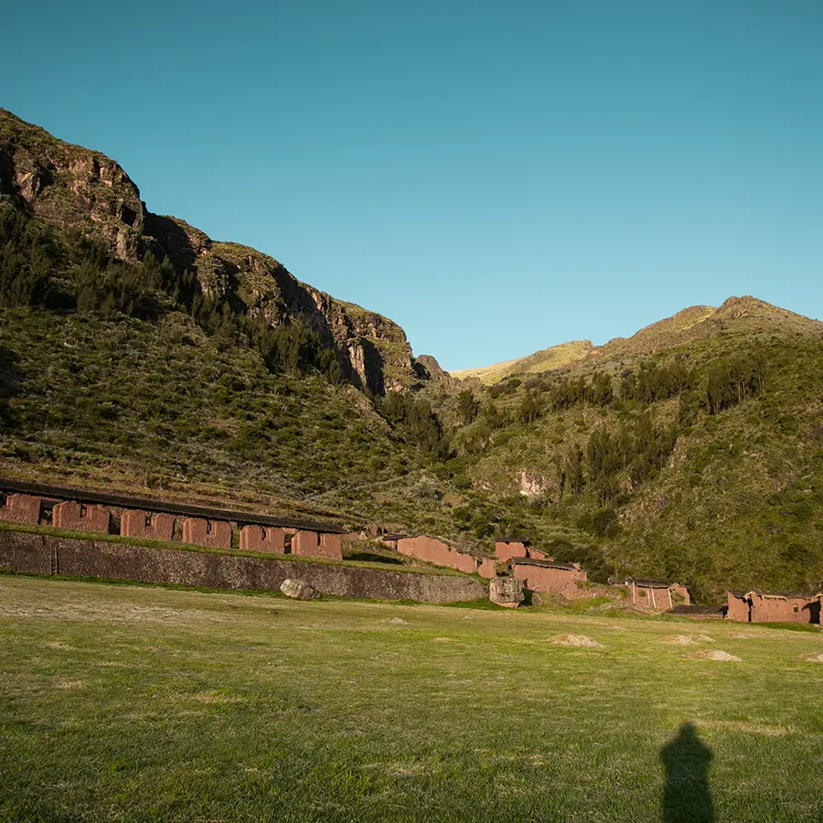 Huchuy Qosqo archaeological site in the sacred valley of the Incas