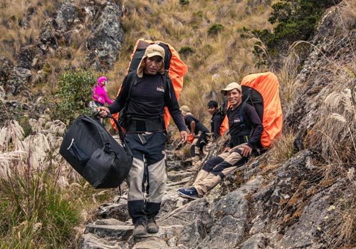 Our Porters in the Inca Trail to Machu Picchu