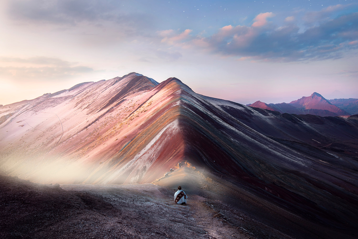 Rainbow Mountain Peru or Cerro Vinincunca